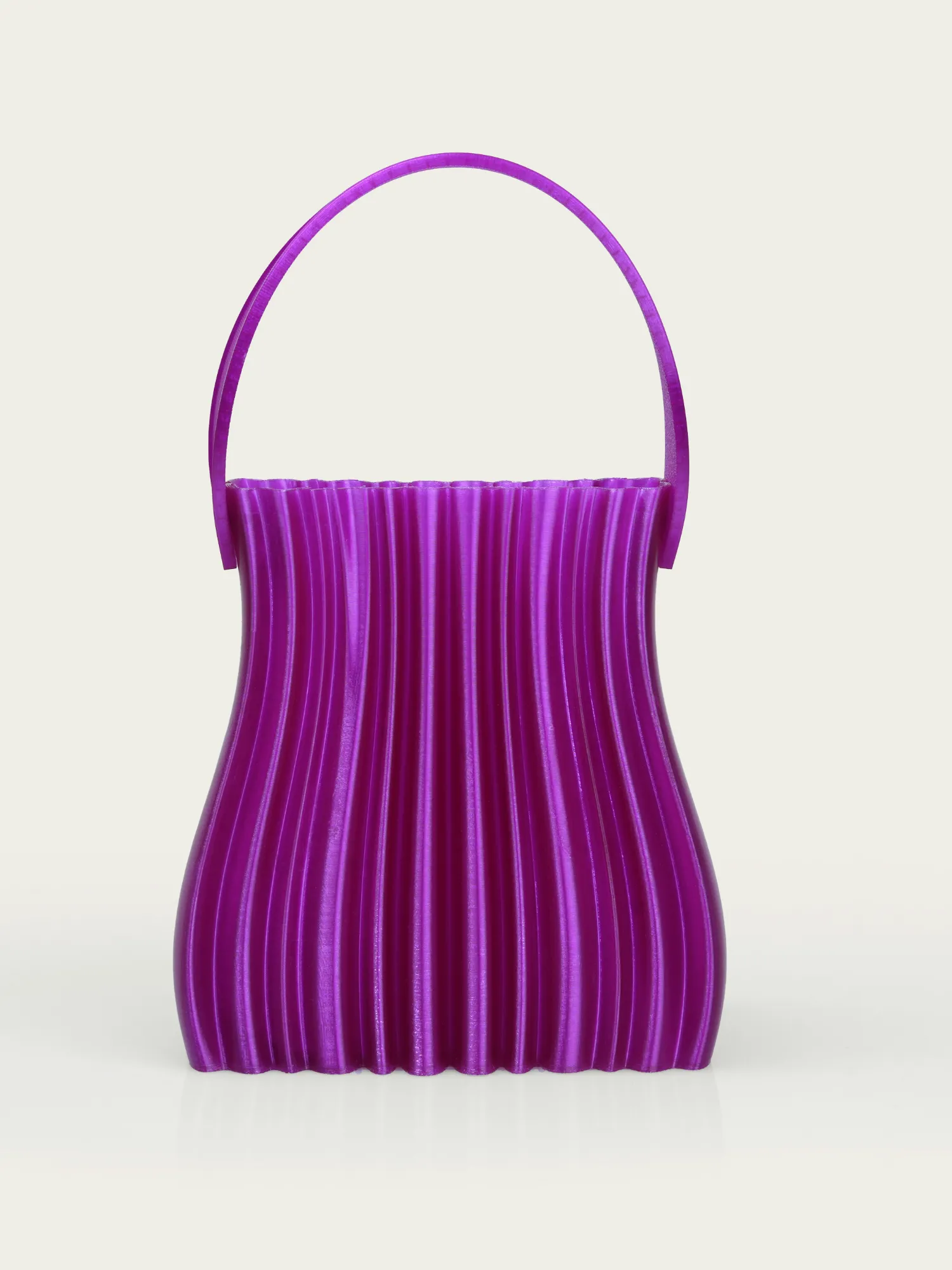 SCULPTURAL PLEATED TOTE image 1