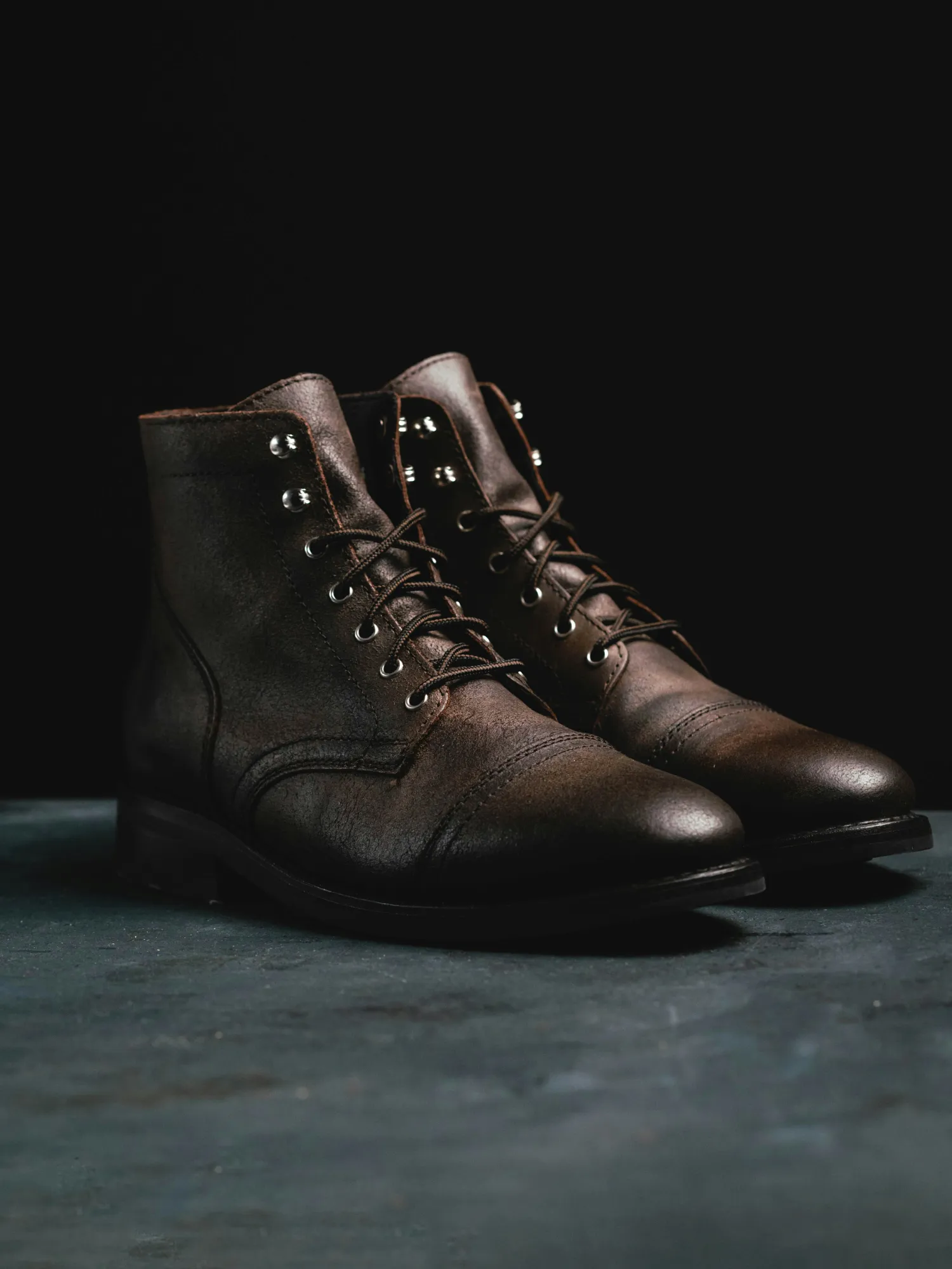 DISTRESSED LEATHER WORK BOOT image 3