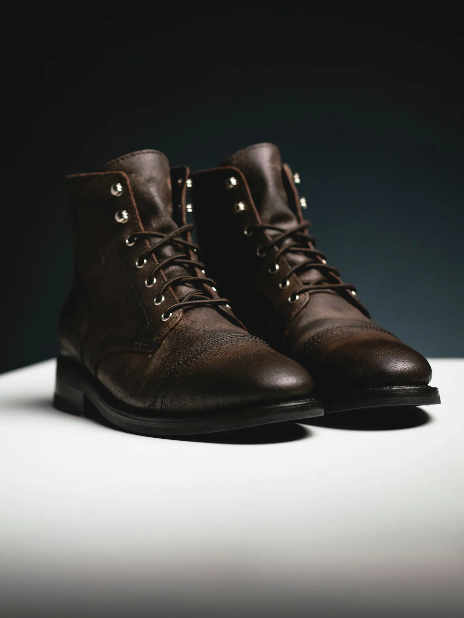 DISTRESSED LEATHER WORK BOOT