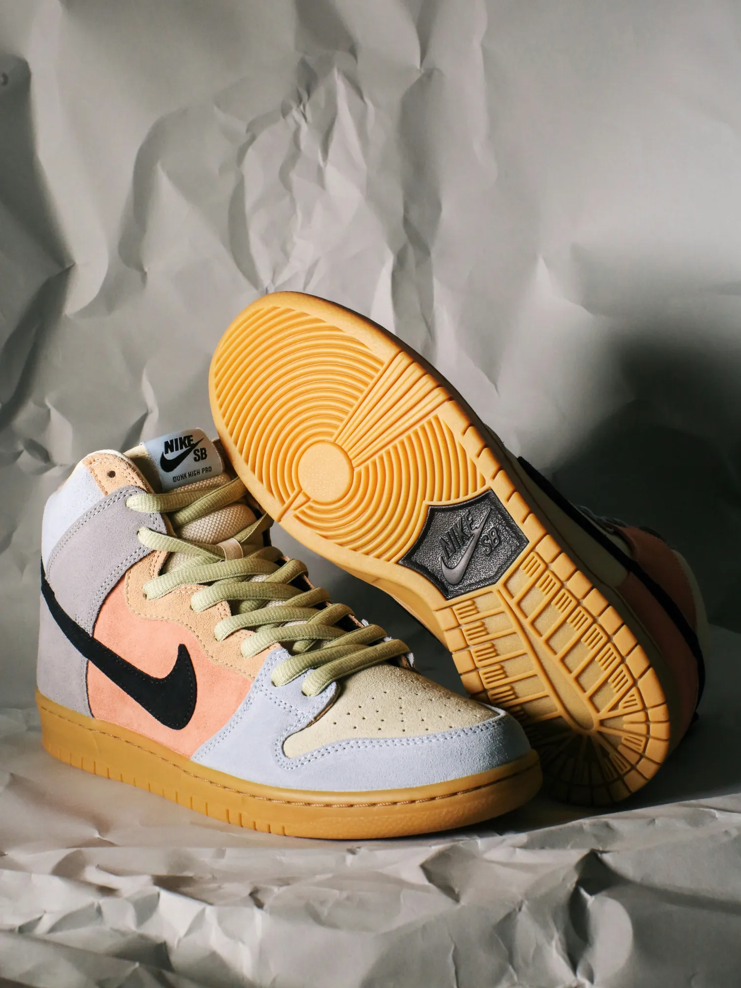 PASTEL MULTI-TONE HIGH-TOP SNEAKERS image 3