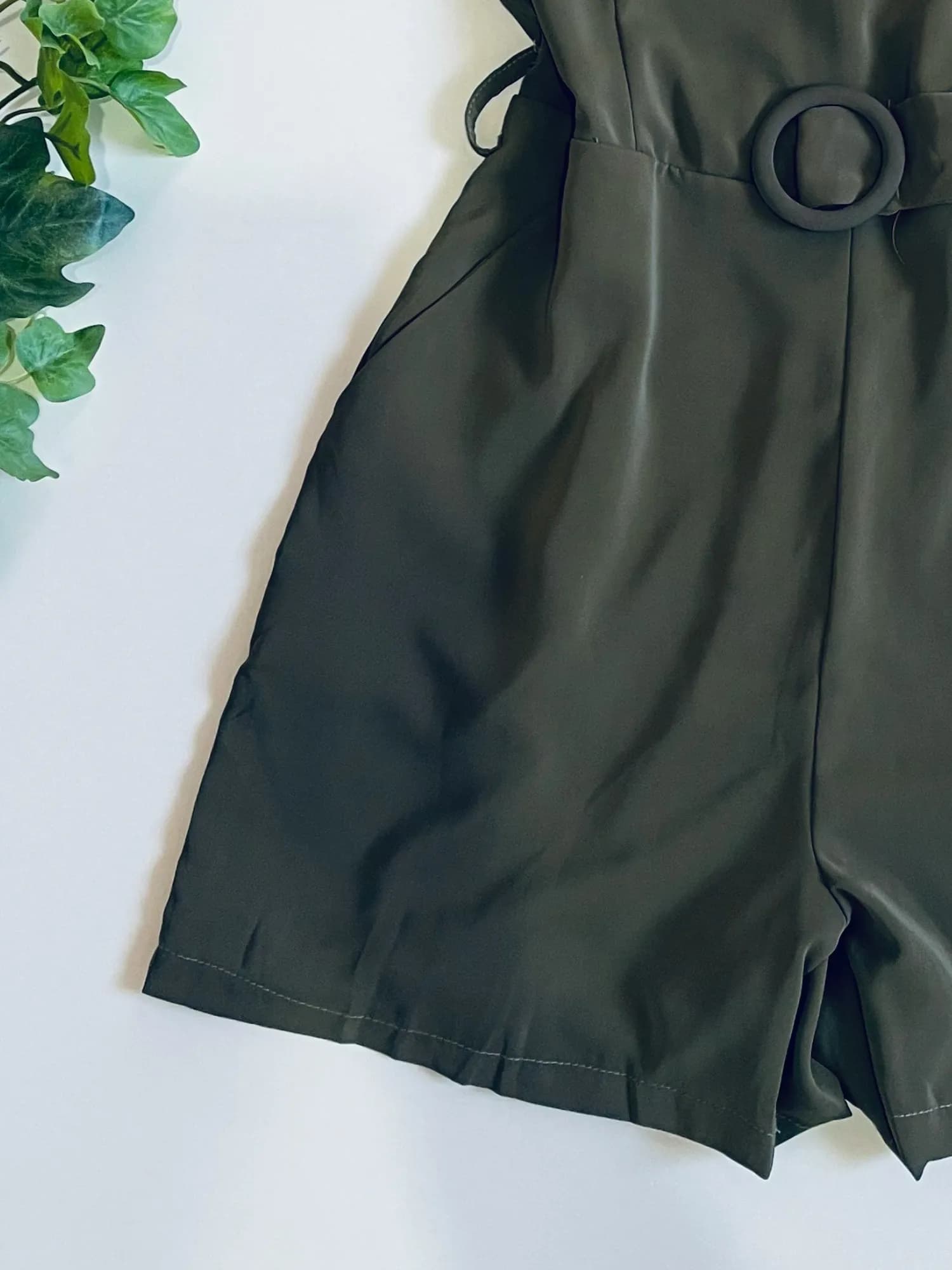 SAGE MACRAMÉ UTILITY ROMPER